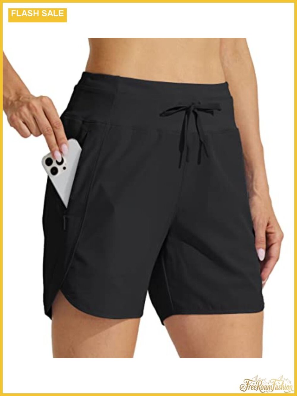 Athletic Running Shorts 5" Inseam Quick Dry with Secure Zipper Pockets